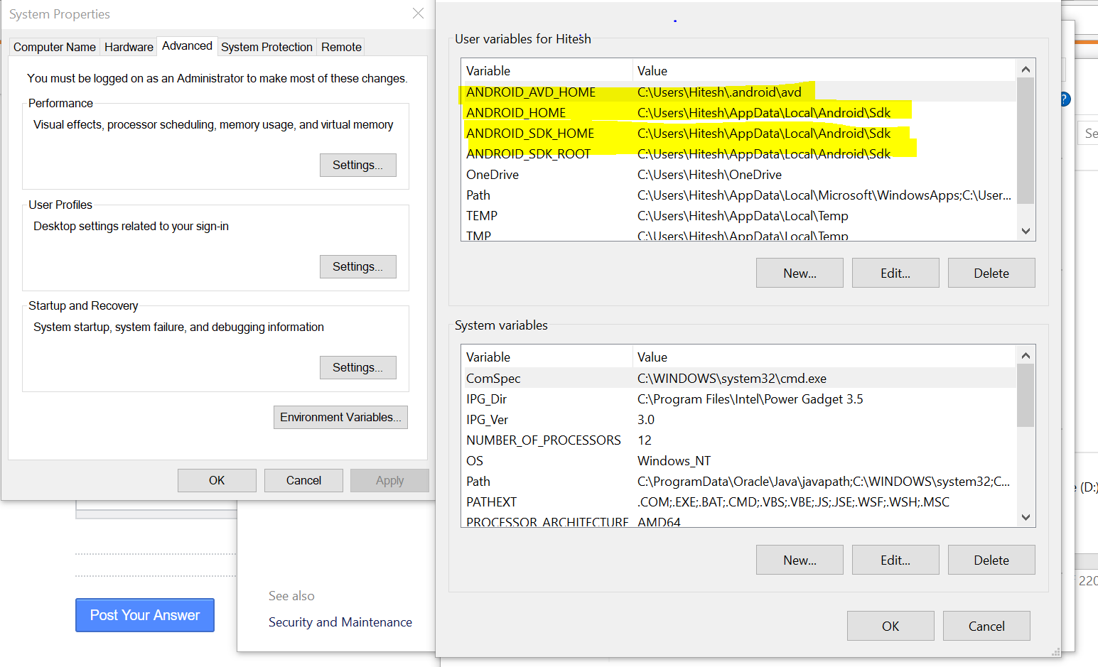 React Native Enviornment